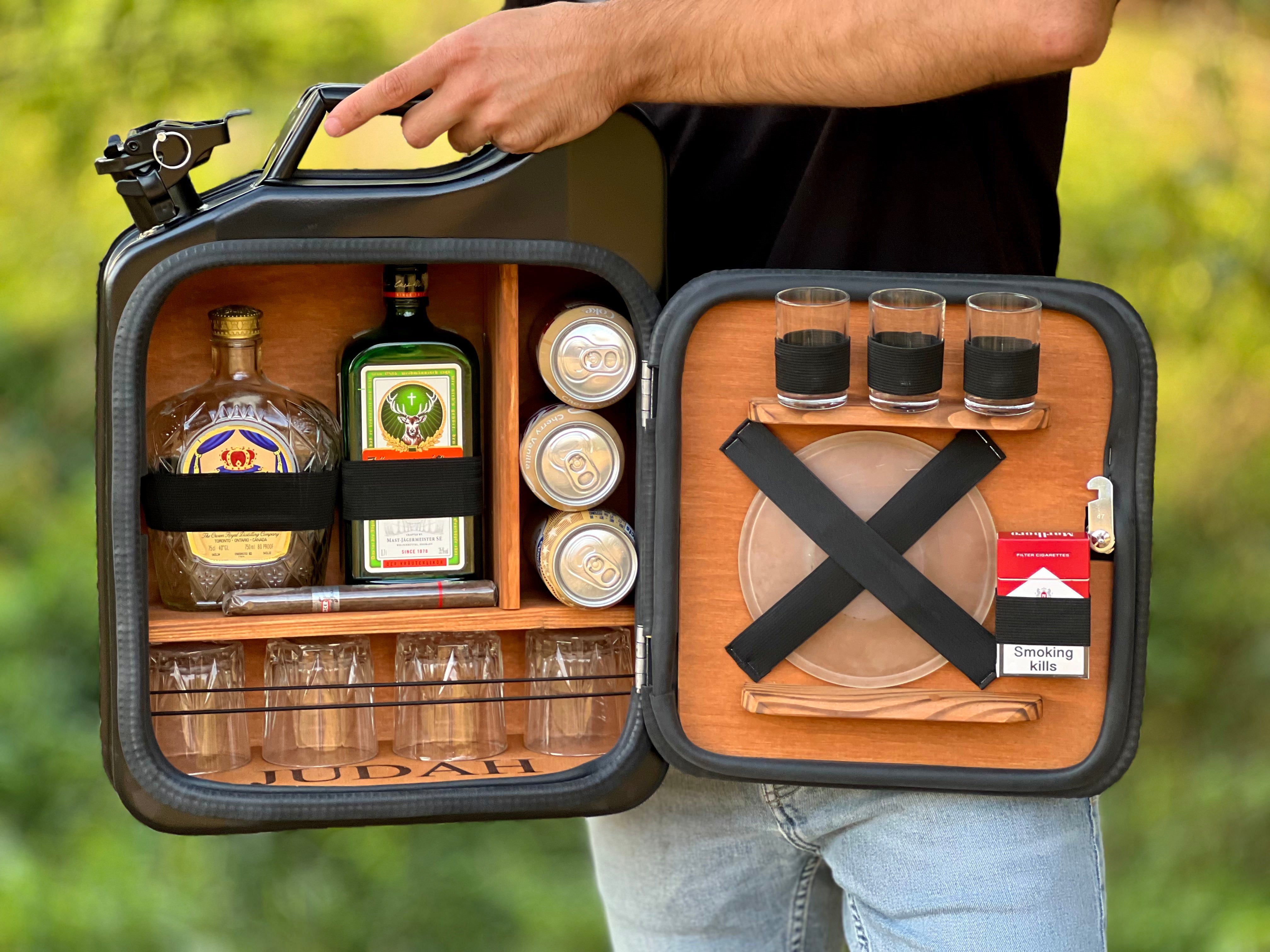 Personalized Mini Bar with LED Backlight and Lock