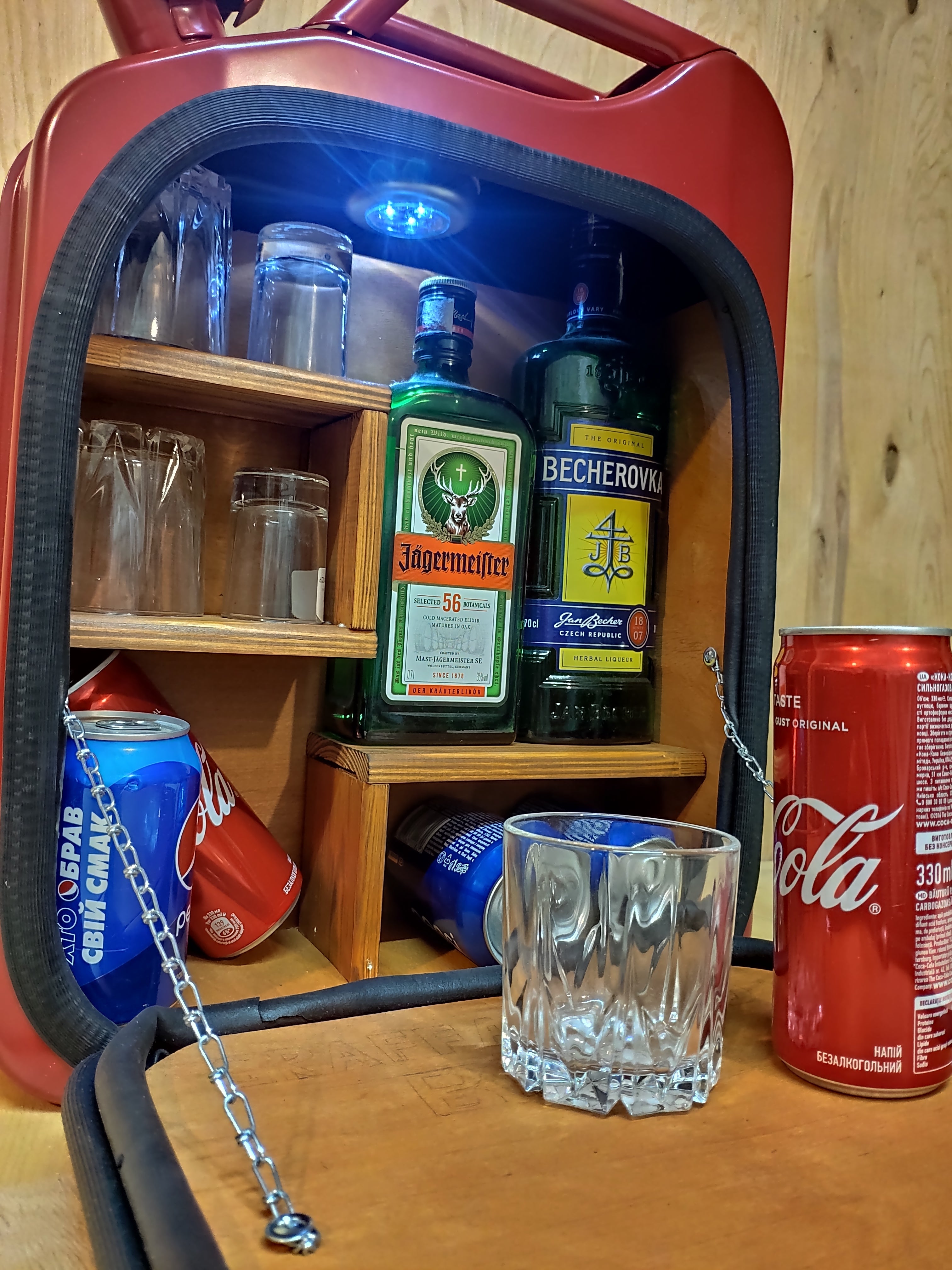 Customizable Liquor and Beverage Jerry Can Mini Bar