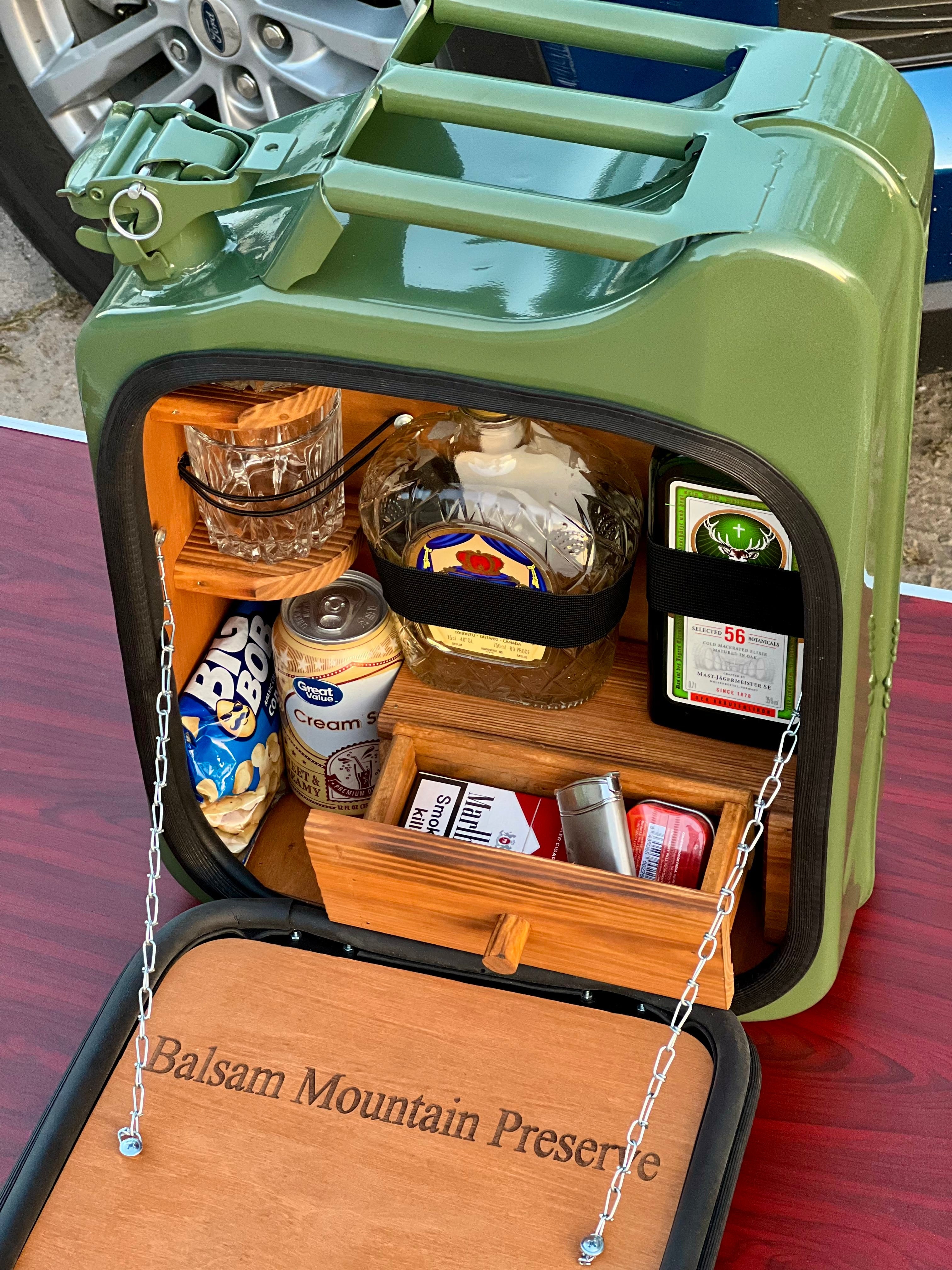 Customizable Whiskey Cabinet with Drawer