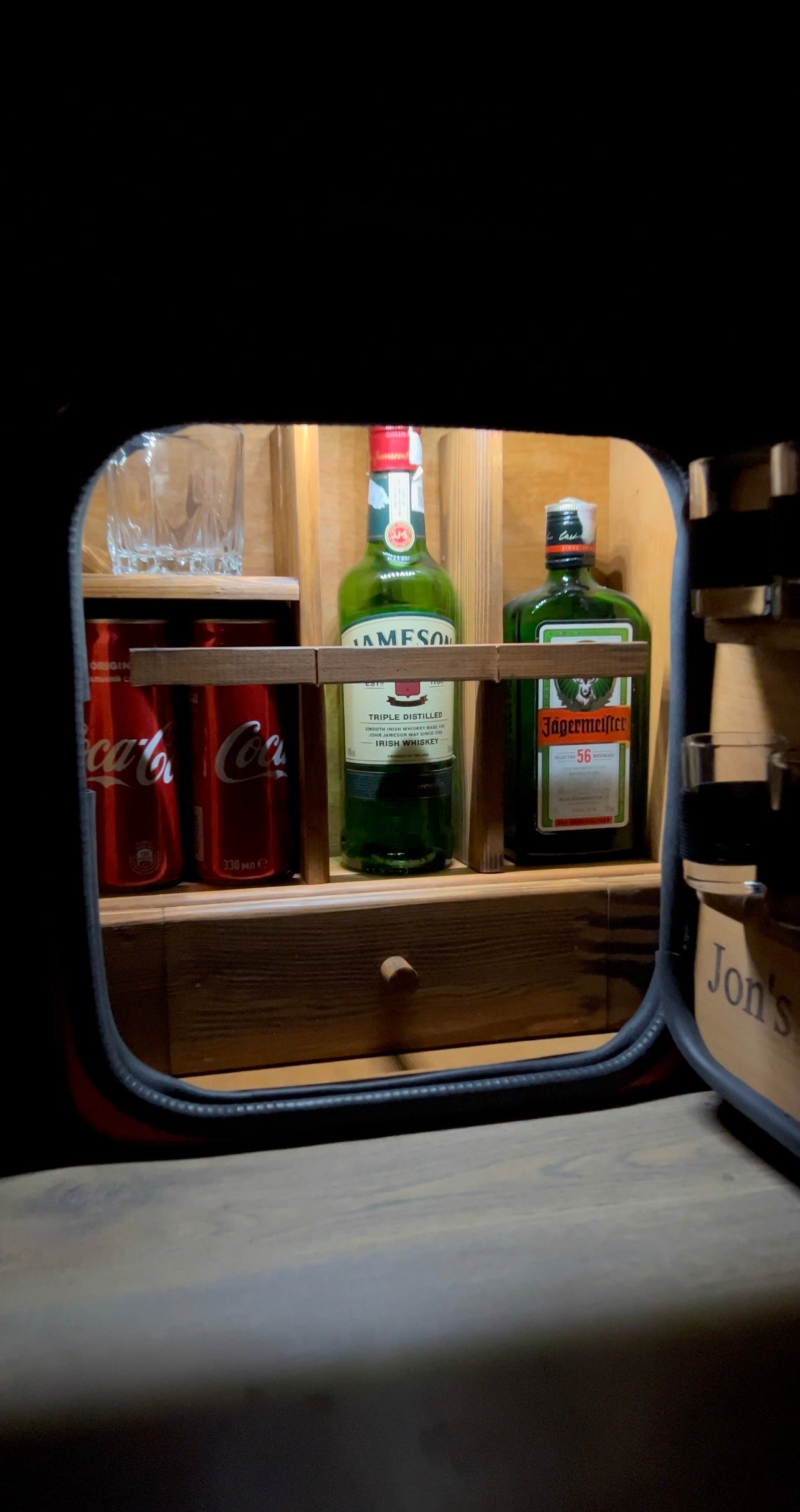 Custom Alcohol and Cigar Jerry Can Mini Bar