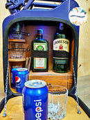 Customizable Whiskey Cabinet with Drawer